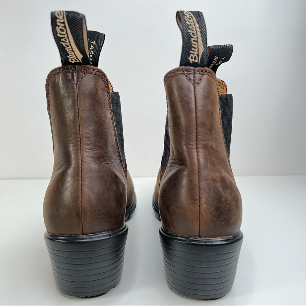 NEW Blundstone 1673 Chelsea Bootie Antique Brown Leather Size 6.5 US - Picture 4 of 11